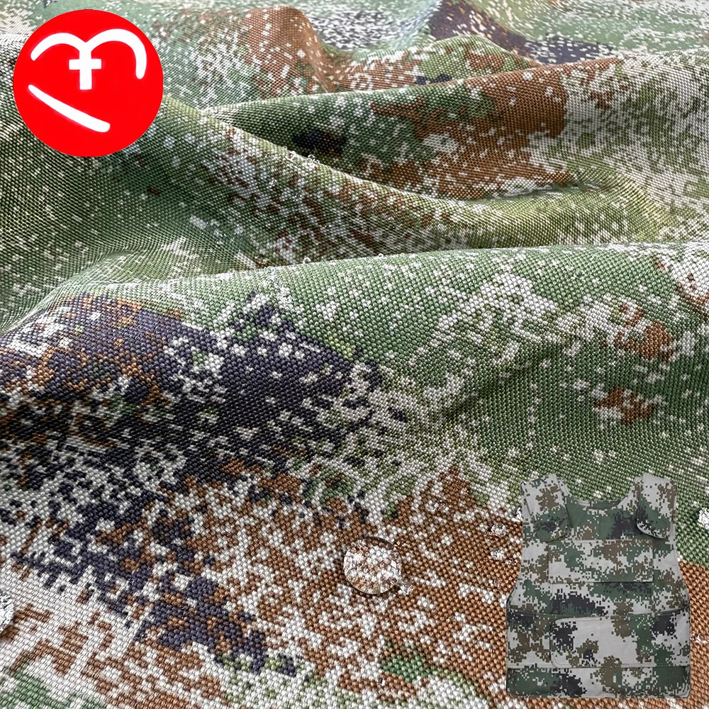 600D 100% Polyester Oxford Fabric Camouflage Cloth Starry Jungle PU  PVC Coating High Water Pressure Tent Bags Handbags Cloth