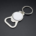 Factory Price Bottle Opener Keychain Blank Key Chain Ring with Custom logo