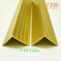 Durable Metal Ribbed V-Shaped Copper Trim for Stylish Interior Design Elegant Textured Finish for Apartment Corner Protection