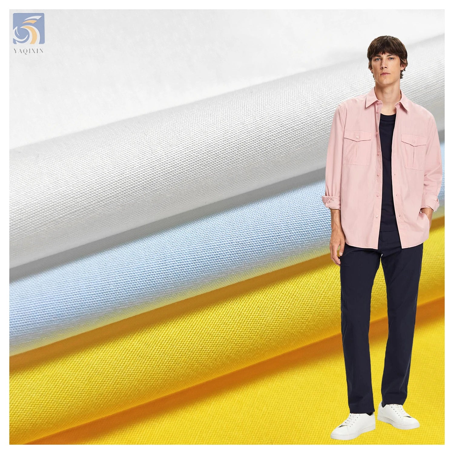 Wrinkle Resistant 110gsm Woven Rayon 65 Polyester 35 Viscose Blended Uniform Fabric TR Men Trousers Shirt Fabric