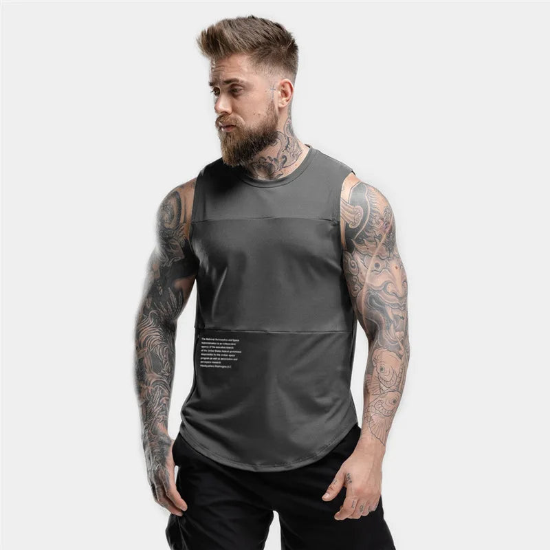 Men's Basketball Athletic tank Top Quick-drying and Breathable Suitable for Fitness Training Sleeveless T-shirt Dropshipping