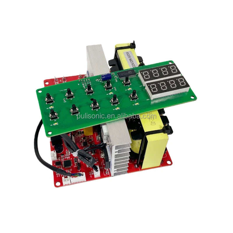 500W 28Khz-40Khz Adjustable Power Ultrasonic Generator with Timer and PLC-Compatible Interface