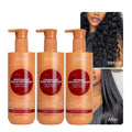 Jiessia Treatment Para Cabello Anti Dandruff Repair Damaged Scalp Care Keratin Hair Shampoo and Conditioner Set for Curly Hair