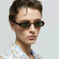 2025 Custom Logo Fashion Men Women Cat Eye Sun Glasses UV400 Candy Colors Small Frame Oval Sunglasses