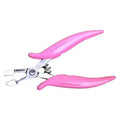 Professional Hair Extension Plier for Removing Micro Rings and Crushing Fusion Bond Anti-rust Stainless Steel with pink Grip 6''
