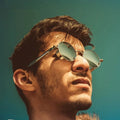 Custom Logo Fashion Retro Metal Round Sun Glasses UV400 Alloy Frame Punk Sunglasses for Men Women