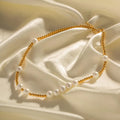 Wholesale Hot Sale Charm Necklace Jewelry PVD Plated 18K Stainless Steel Beads Shell Pearl Necklace for Women Jewelry Gifts