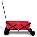 Collapsible Stainless Steel Garden Cart with Wide Wheels Custom Logo Foldable Beach Wagon for Camping Outdoor Platform Structure
