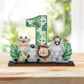 Woodland Animals Wood Table Centerpieces with Wood Base Cute Forest Animals Table Topper Table Decorations for Baby Shower