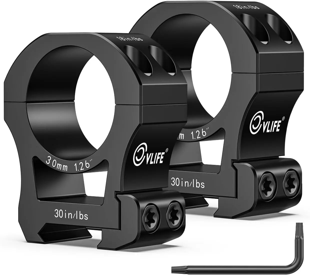 CVLIFE Precision Scope Rings Mount - Compatible with 21mm and More - 2 Pieces Hunting Accessories