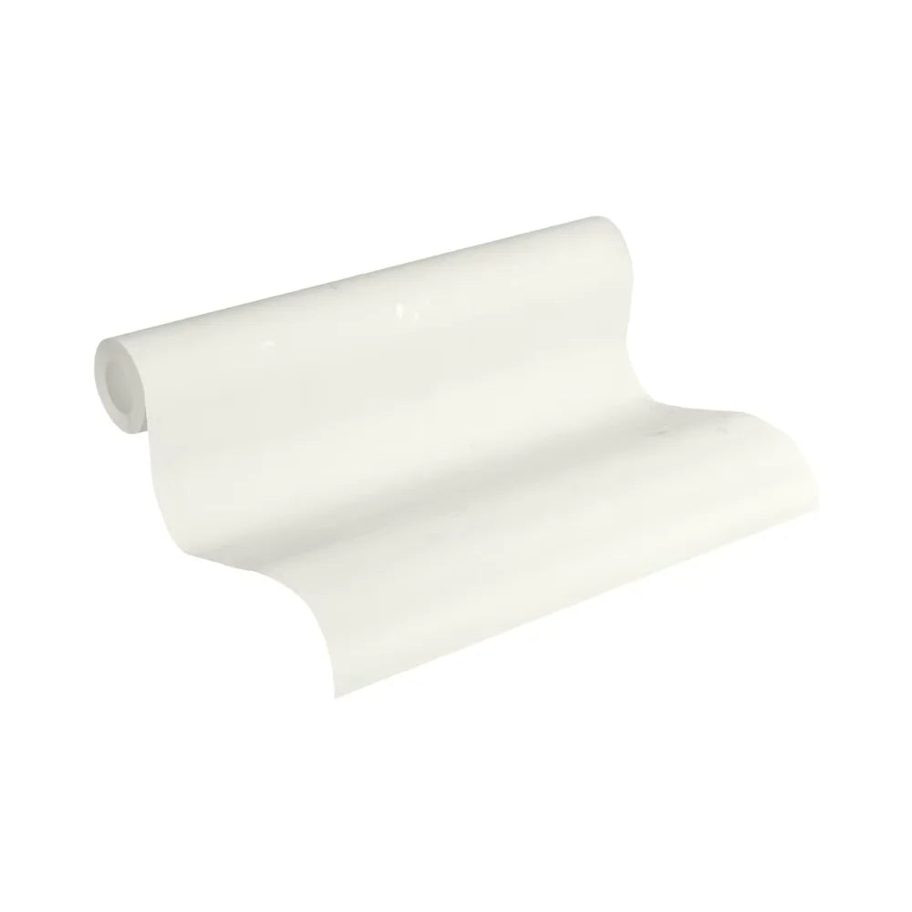 Made in Germany - Wallpaper rolls Structure White - Non Woven Vinyl - Modern Wallpaper Plaster Look for Walls - 1005 x 053 m