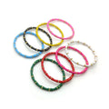 Hot Sale Multi Colors Oil Drop Bamboo Bangle Stainless Steel Bamboo Enamel Bangle Bracelets for Women