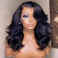 Raw Brazilian Virgin Short Bob Loose Wave Lace Frontal Closure Wigs Human Hair Wigs for Black Women Lace Front Wig Human Hair