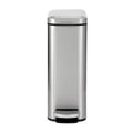 Free Standing Household Stainless Steel Garbage Bin with Lid Kitchen Foot Pedal Trash Can for Bathroom Storage Bucket