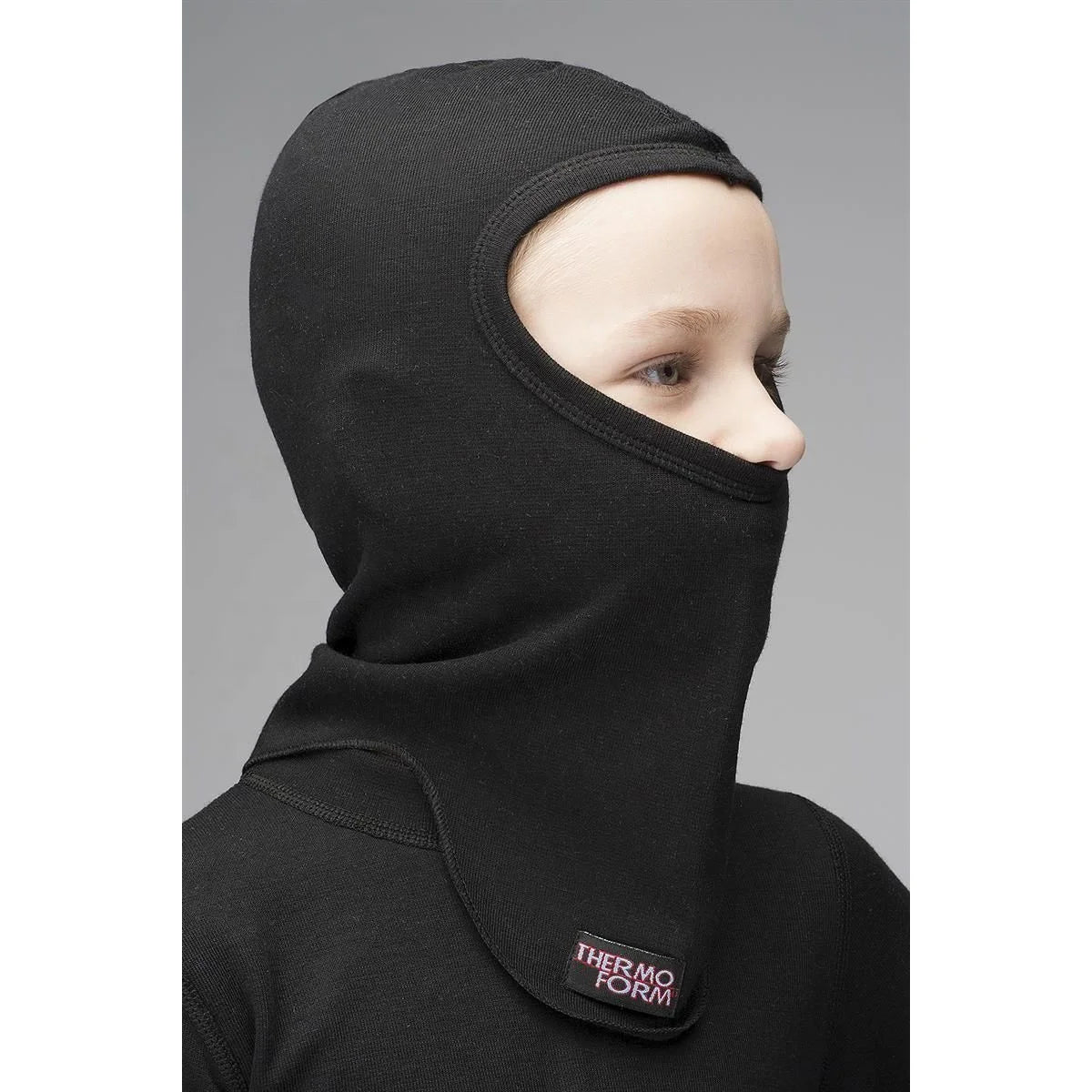 Kids Heavy Thermal Polyester/Cotton Adjustable Ski Mask Neck Warmer Balaclava Half Face Cold Weather Scarf for Snowboarding