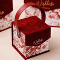 JUXINDA Hot Selling Retro Velvet Floral Wedding Candy Gift Box Holiday Gift Box Packaging Empty Box High-end