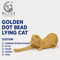 Modern Minimalist Eco-friendly Hand-painted Cat Animal Resin Sculptures Creative Home Decor for Bedroom/Living Room Collectible MegaBDM