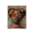 Made In Germany - Home Decor Canvas Picture Flowergirl - Wall Mural In Colourful And Beige - Canvas Picture On Stretcher Frame