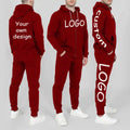 Wholesale Custom Logo Men's Puff Printing Full Zip up Tracksuit Heavyweight Cotton Breathable Tracksuit Made in Pakistan