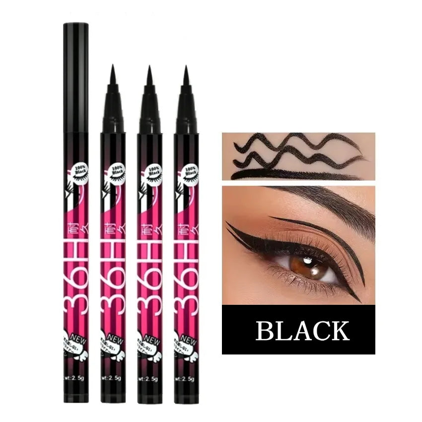 Wholesale Makeup No Logo 36H Long-Lasting Non-Transfer Quick-Drying Eyeliner Pencil Eyeliner Liquid Black