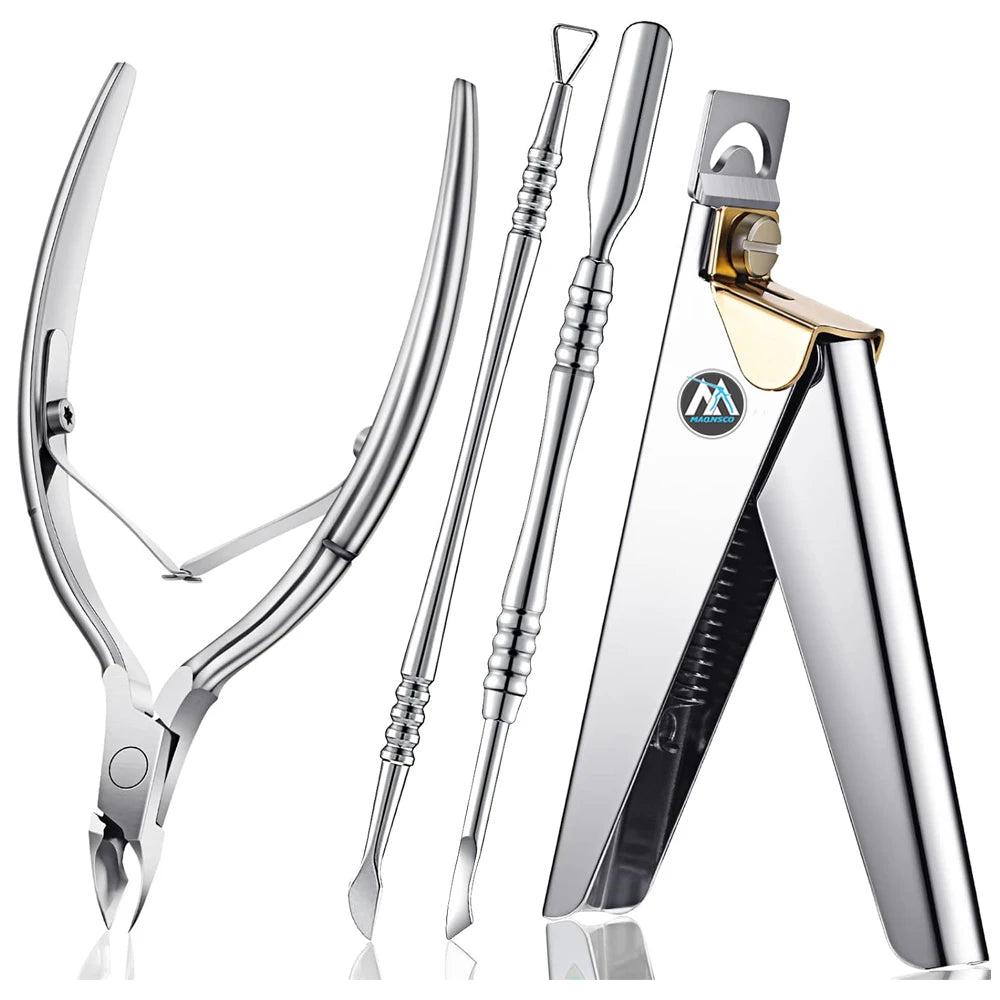 Acrylic Nail Clipper Kit False Nail Cutter Professional Cuticle Trimmer Nipper Cutter Pusher Remover Manicure Pedicure Tools Set