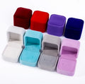 Small Portable Velvet Luxury Jewelry Gift Box Storage Tools for Necklace Ring Pendant Other Jewel Items Custom Logo Recyclable