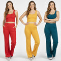 Women's High Waisted Yoga Leggings Elastic Waist Quick Dry Breathable Eco-Friendly Hip Lifting Sports Fitness Pants Gym Wear