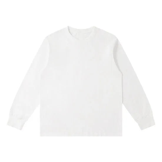 Bangladesh China Factory Price Custom Logo Embroidery Spring Autumn 180g Combed Cotton Long Sleeve Light Weight Sweatshirt MegaBDM