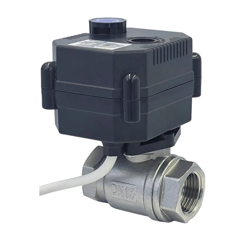 Flomarvel OEM/ODM SS304 PVC Plastic Brass Electric Actuator Motorized Water Shut off Ball Valve for Automatic Water Flow Control