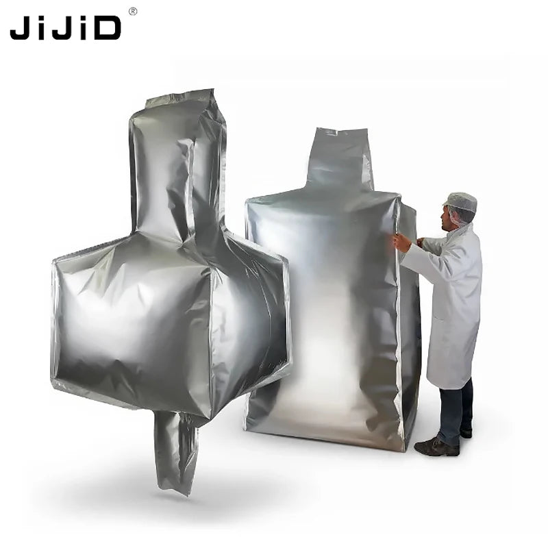 JiJiD Customized Size Aluminum Foil Plastic Composite Liner Bag 1000kg Capacity Moisture Proof for Transport Storage Large