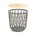 Prosperplast Uniqubo 55L Multifunctional Plastic Basket in Stone Grey Color 44.7 (length) x 44.7 (width) x 45 (height) cm with
