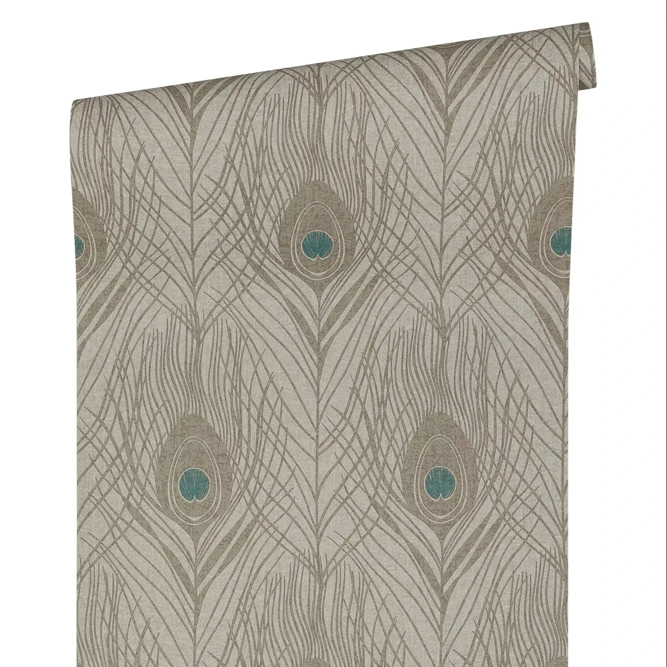 Made Germany Luxury Modern Wallpaper Rolls Feathers Brown Grey Blue Non Woven Vinyl Contract for Living Room Hotel Use 1005 X