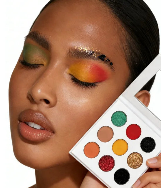 Matte Shimmer & Glitter Finishes | Vegan Cruelty-Free Formula for Sensitive Eyes | Customizable Palette Design & Logo