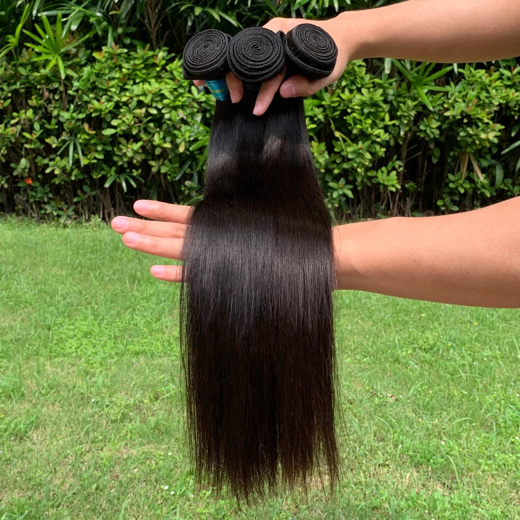 Wholesale 8A Brazilian Raw Virgin Hair Bundle Vendor 100% Cuticle Aligned Straight Human Hair Extension