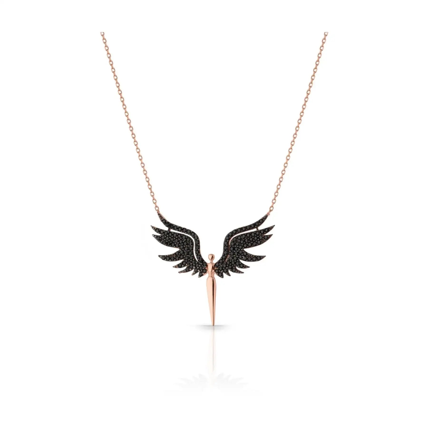 Azuris 925 Sterling Silver Guardian Angel Necklace