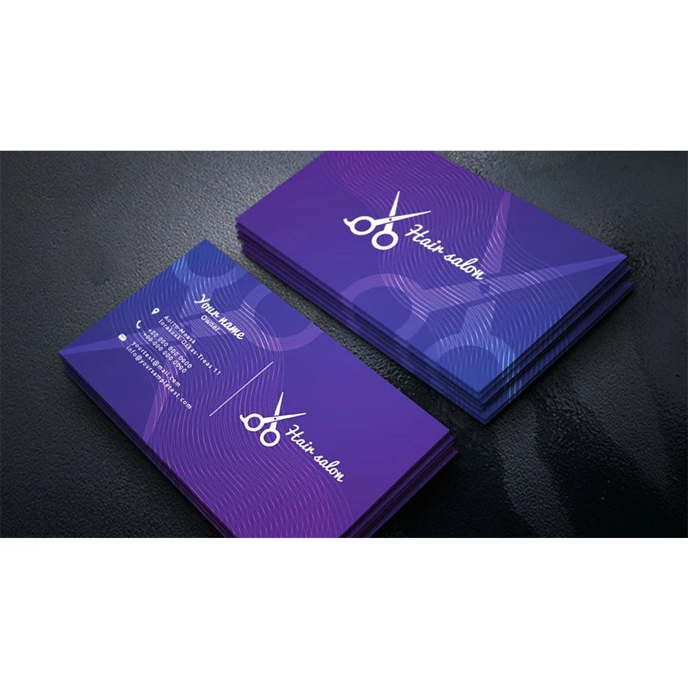 Salon Store Business PVC Paper Card UV Print Label Card Business Usage Salon Name Card Design for Store Business Advertising