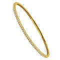 Gold Plated 14K White Gold 1.26 Carat Diamonds Vintage Style Tennis Bracelet Elegant Bangle Design for Men's Fashion Jewelry