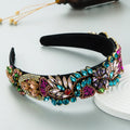 Pearl Rhinestone Elastic Women Headband Bling Diamond Colorful Designed Headbands