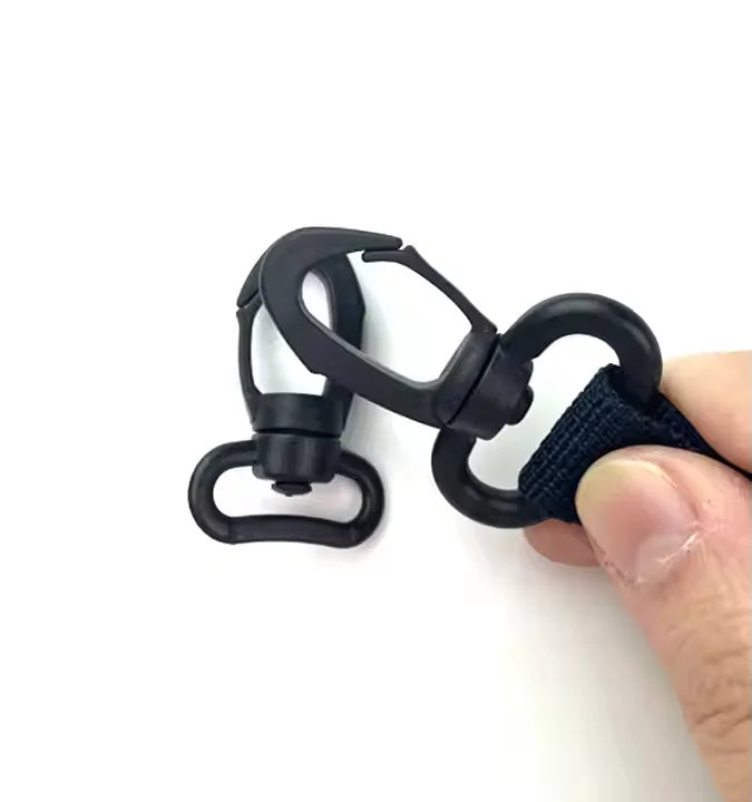 High Quality Black Plastic Swivel Hook with Strong Safety Feature China Factory Supply Adjustable Hooks for Tent Classic Style