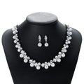Fenyi Wholesale Alloy Jewelry Fashion High-end Exquisite Bridal Wedding Pearl Necklace Earrings Set Women
