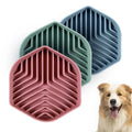 New Arrival Healthy Diet 2-in-1 Silicone Slow Feeder Dog Cat Bowls Lick Mat Interactive Puzzle Toy for Pets Food Training