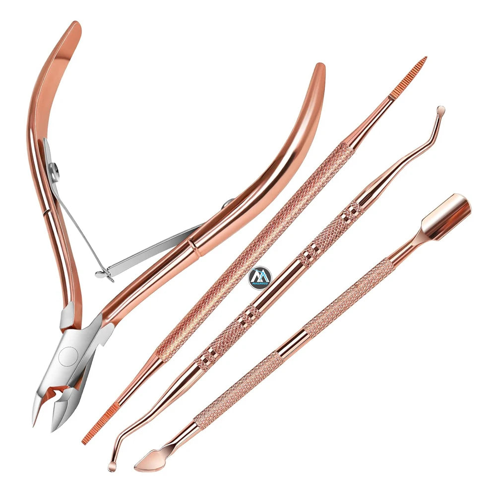 Ingrown Toenail Removal Kit Stainless Steel Professional Wide Jaw Opening Nail Clippers Cuticle Trimmer Nippers for Baby's