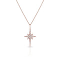 Azuris 925 Sterling Silver North Star Pendant Necklace Fine Jewelry Product