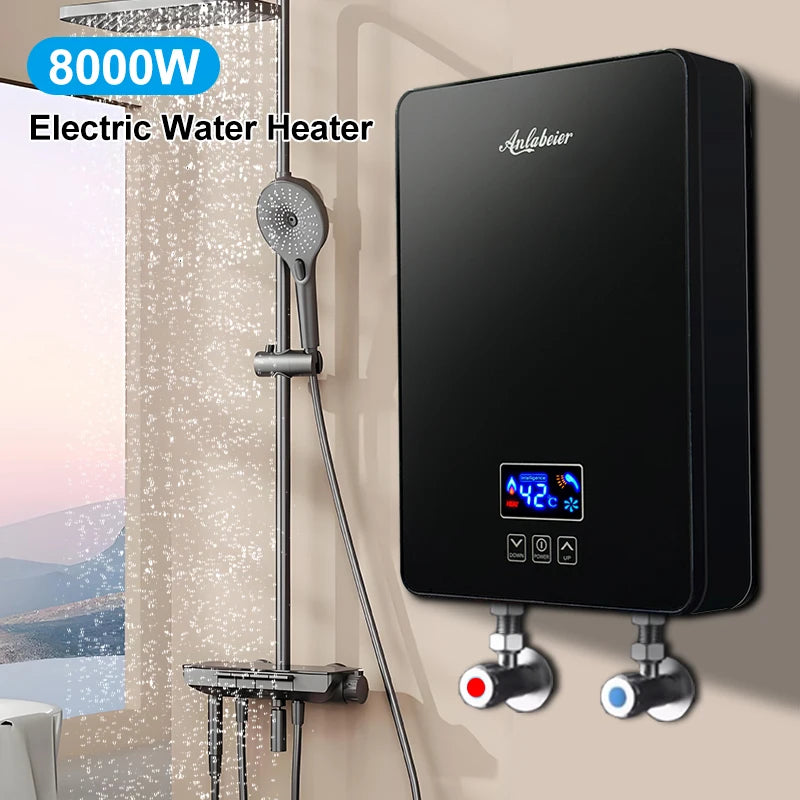 Best Price Luxury Design 220V/230V/240V 8KW Multi Point Supply Instant Shower Hot Water Heater Quality for Households