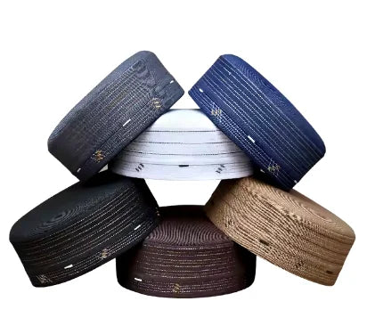 Men's Lightweight Wajdaan Kufi Cap - Handmade Custom Made Islamic Kufi.