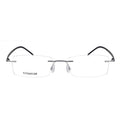 FEROCE Vintage Rectangular Titanium Frame Fashionable Simple Optical Frame Ultralight
