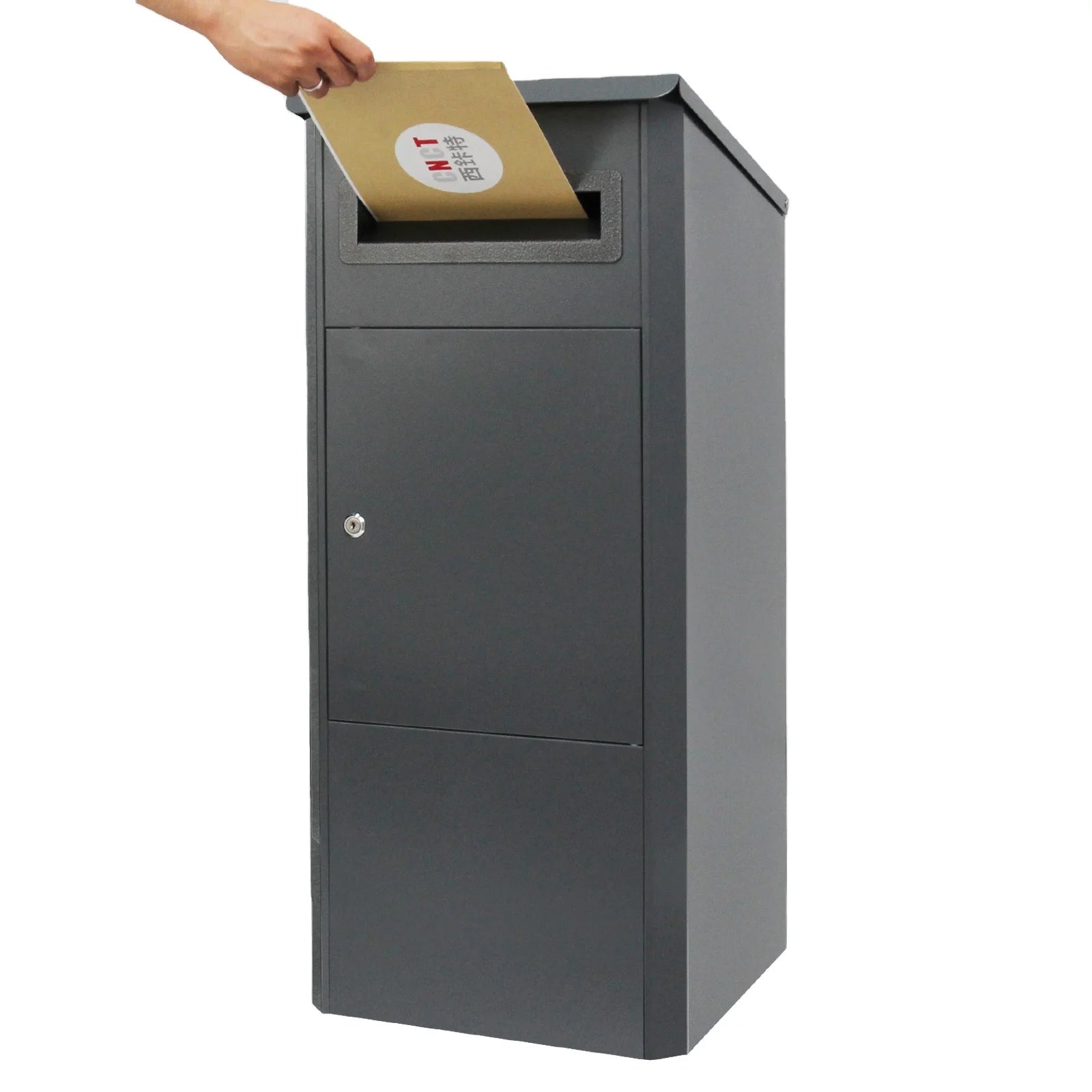 Large Wall-Mounted Parcel Delivery Box for Apartment Home Outdoor Free Standing Waterproof Home Outdoor Drop Mailbox Letter Post