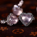 Women's Fashion Adjustable Rings Natural Crystal Star Rose Quartz High Quality Feng Shui Love Gifts