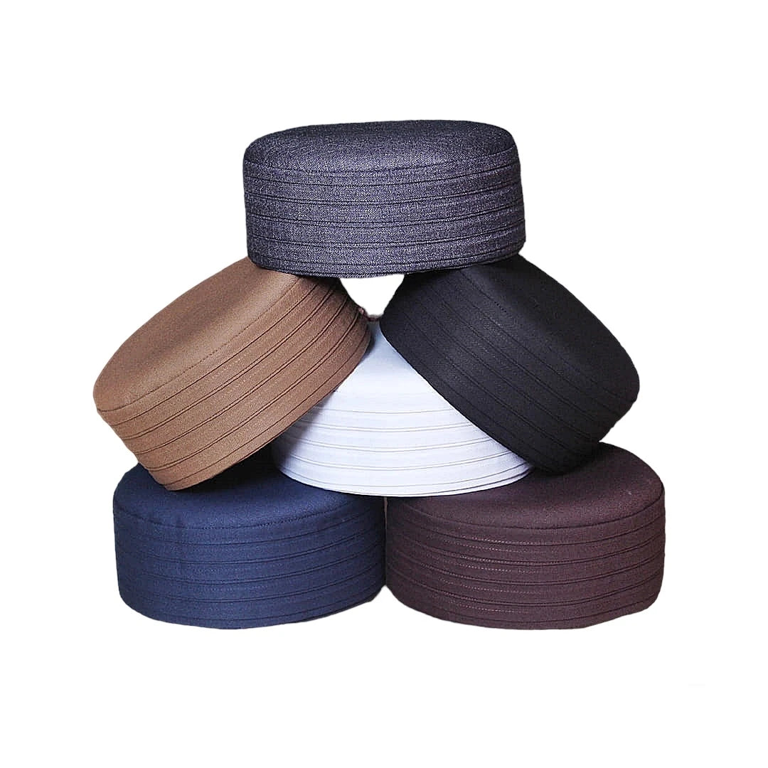Ikhlaas Kufi Hats Customized Size and Logo Wholesale Best Selling New Headwear Men's Islamic Traditional Accessories