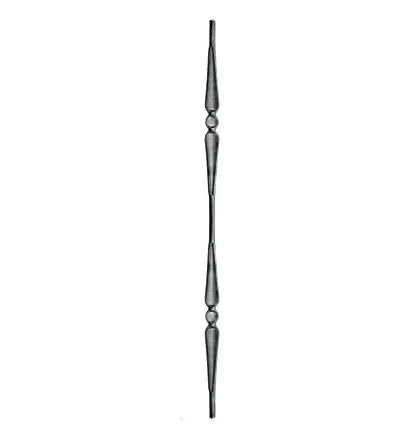 Wrought Iron Components Forged Elements 12mm 950x30mm Balustrade Baluster
